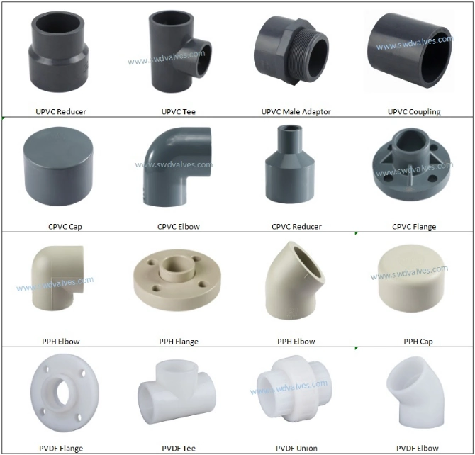 CPVC Plastic Fittings DIN ANSI Standard High Quality From Factory
