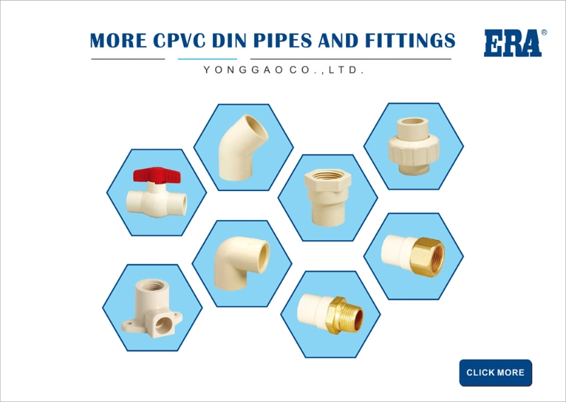 Era Female Adaptor CPVC DIN Standard Fittings CE