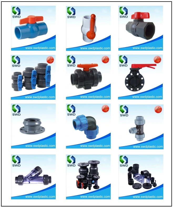 PVC Industrial Tee Pn16 JIS Pipe Fitting China Factory Wholesale