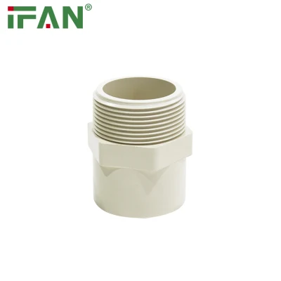 Prezzo di fabbrica degli accessori per tubi Ifan PVC/UPVC/CPVC Filettatura maschio Sch40 Sch80 ASTM2846 per l'approvvigionamento idrico